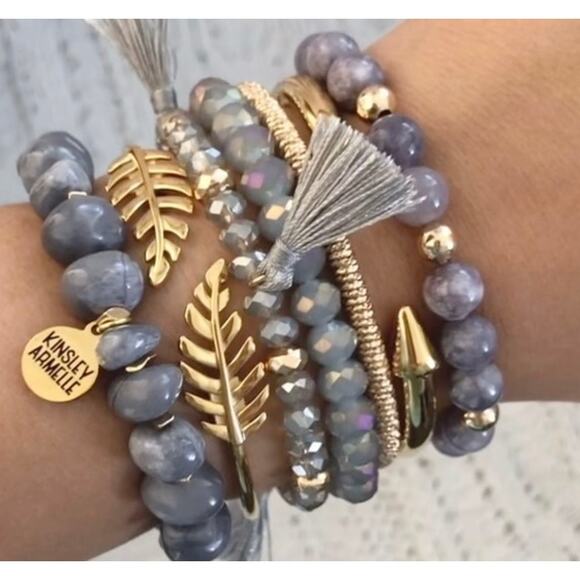 RETAIL $20 Kinsley Armelle Halo Collection Cashmere Bracelet*Gorgeous! - Picture 2 of 2